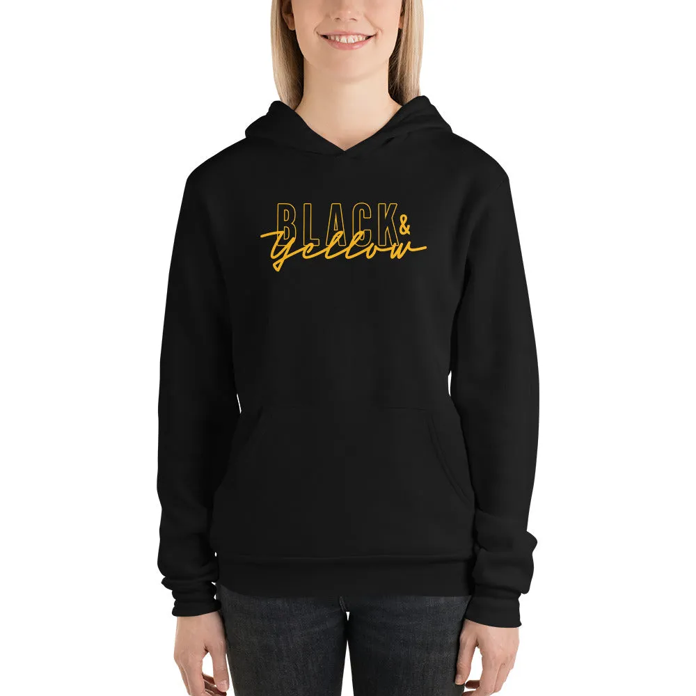 Midweight Hoodie – Black & Yellow